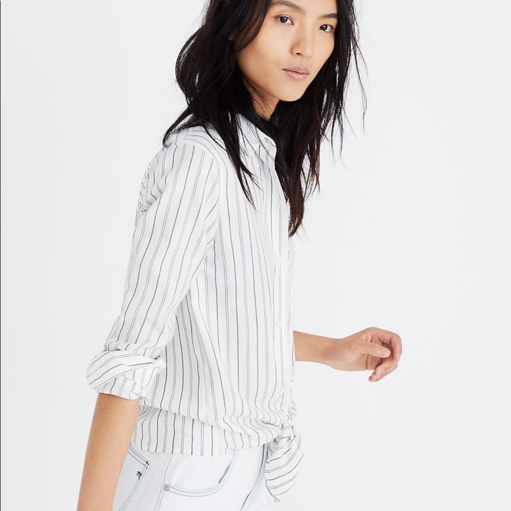MADEWELL Striped Button Down - Picture 4 of 5